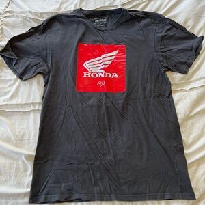 Fox Black and Red Graphic Tee